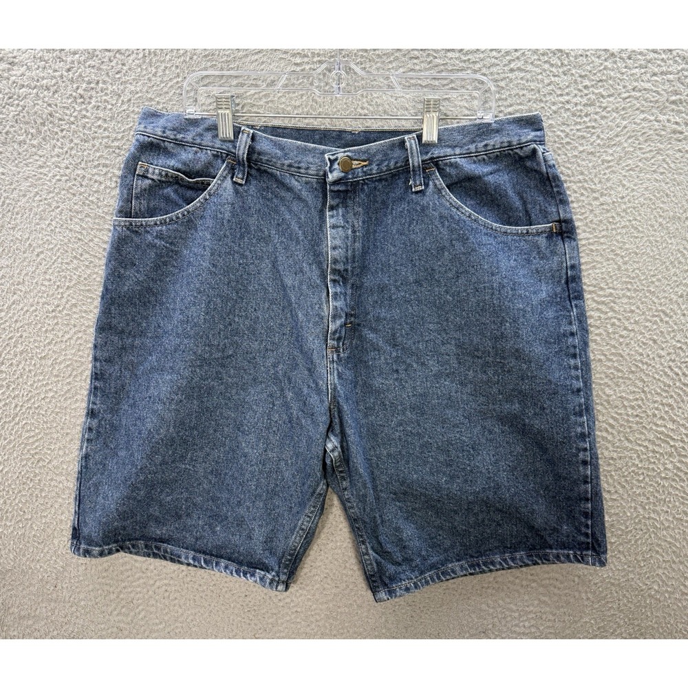 Vintage Wrangler Shorts‎ Mens 38 Blue Denim Jorts Workwear Grunge Skater Y2K